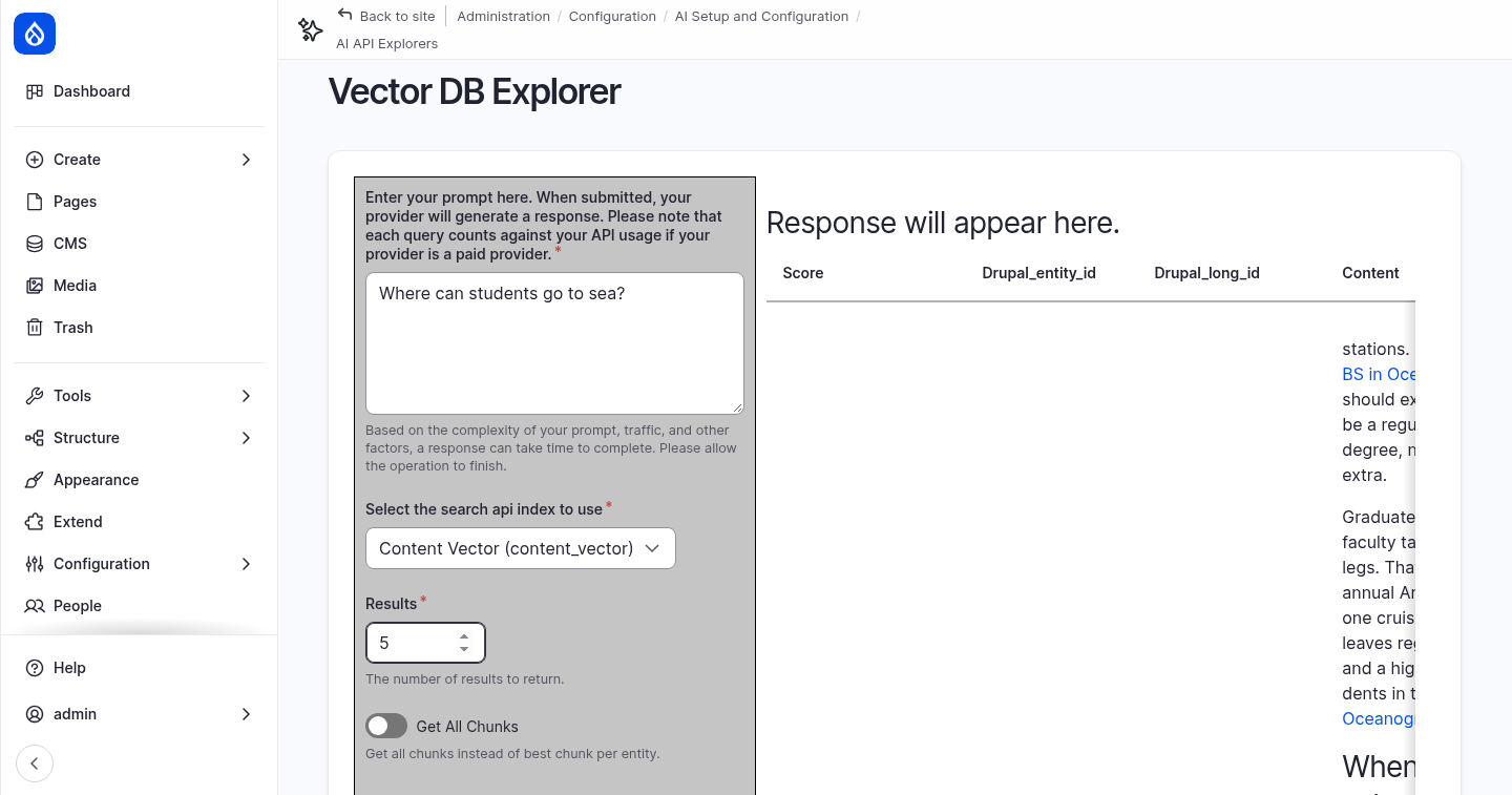 The Vector DB Explorer